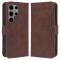  Galaxy S23 Ultra Fodral Med Avtagbart Kortfodral Brun
