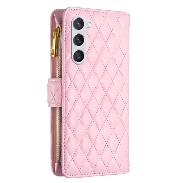 Bild 6, BINFEN BINFEN Galaxy S24 Fodral Diamond Multifunktionell Rosa