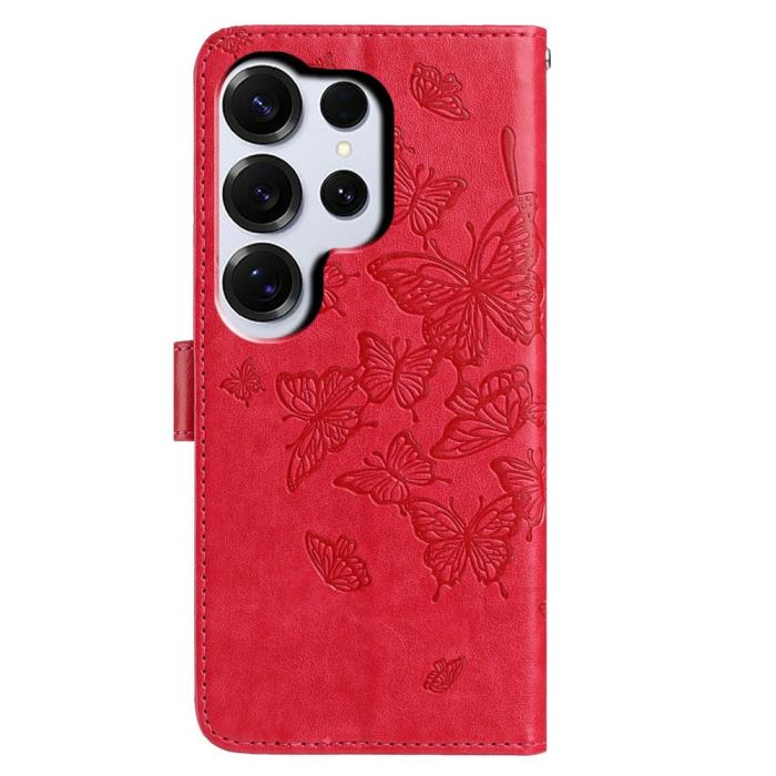 Bild 5,  Samsung Galaxy S26 Ultra Fodral Fjäril Tryck Röd