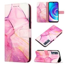  TCL 30+ (2022) Fodral Marmor Rosa/Lila/Guld