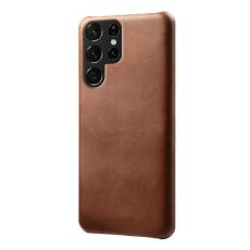  Samsung Galaxy S23 Ultra Skal L&auml;der Belagt Brun