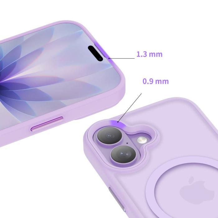 Bild 4, Tech-Protect Tech-Protect iPhone 17 Skal MagSafe MagMat Lavender