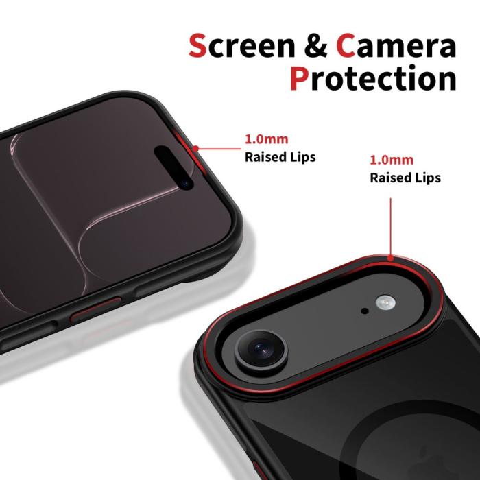 Bild 4, Tech-Protect Tech-Protect iPhone Air Skal MagSafe MagHybrid Svart/Röd