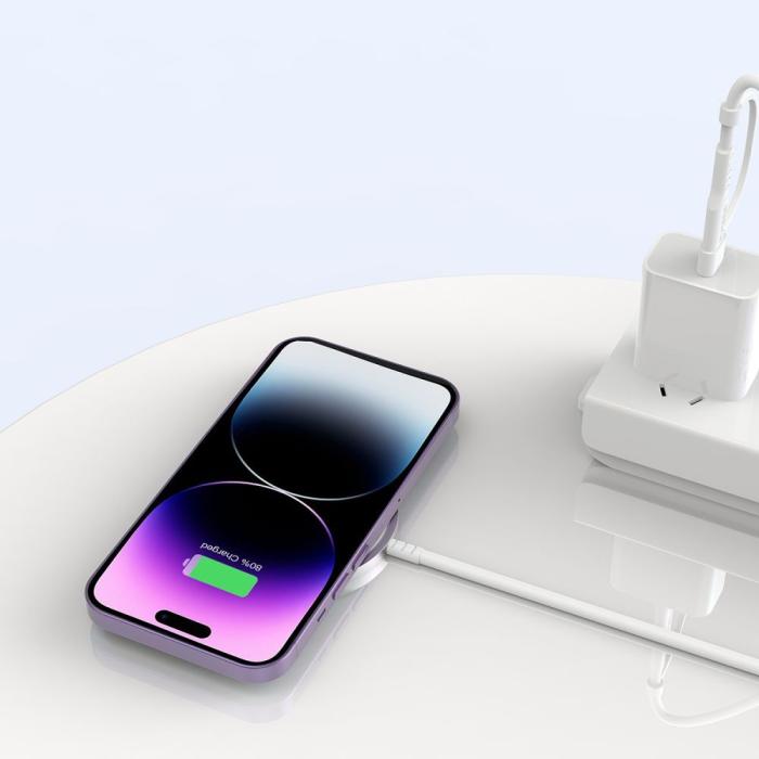 Bild 5, Tech-Protect Tech-Protect 15W MagSafe Trådlös Qi Laddare Vit