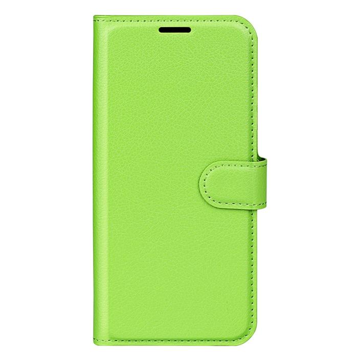 Bild 5,  Samsung Galaxy S25 Plus Fodral Litchi Läder Grön