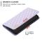 BINFEN BINFEN iPhone 15 Pro Fodral Diamond Flip Läder Lila