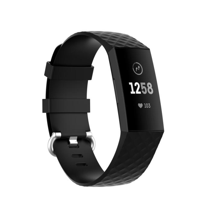 Bild 2,  Armband Fitbit Charge 3 / 4 Svart