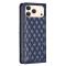 BINFEN BINFEN iPhone 17 Pro Fodral Flip Diamond Läder Blå
