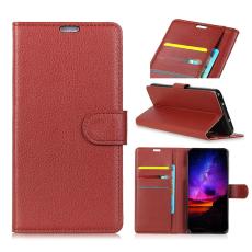 Nokia 9 PureView - Pl&aring;nboksfodral Litchi - Brun
