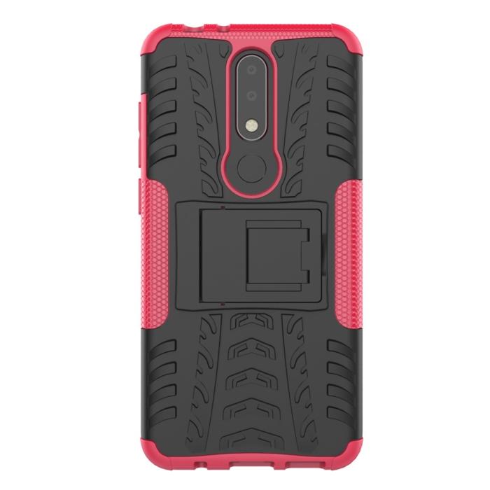 Bild 4,  Nokia 5.1 Plus - Ultimata stöttåliga skalet med stöd - Rosa