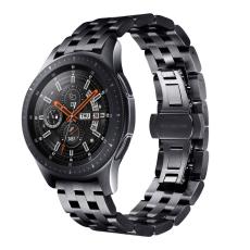  Lyxigt Metallarmband I Rostfritt St&aring;l - Svart (22mm)