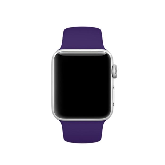 Bild 2,  Silikon Armband Apple Watch 42/44/45/46/49 mm Lila (M/L)