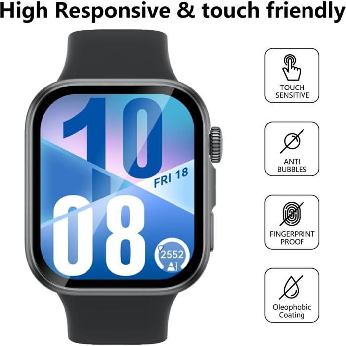 Bild 3,  Huawei Watch Fit 4 Skärmskydd 2-PACK