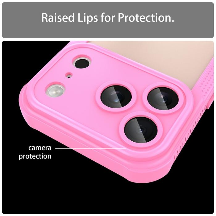 Bild 6,  iPhone 18 Pro / 17 Pro Skal Hybrid Frostat Transparent Rosa