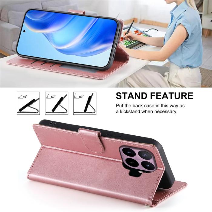 Bild 3,  Xiaomi 17T Pro Fodral Läder Roséguld