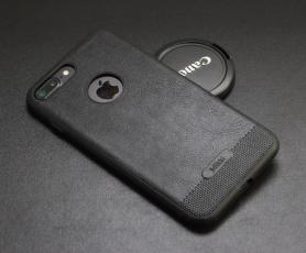  Mikki iPhone 7/8/SE (2020/2022) L&auml;der Skal - Svart