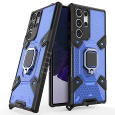  Samsung Galaxy S22 Ultra Skal Hybrid Armor Ring Bl&aring;