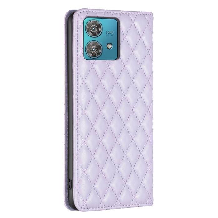 Bild 6,  Motorola Edge 40 Neo 5G Fodral Diamond Flip Lila