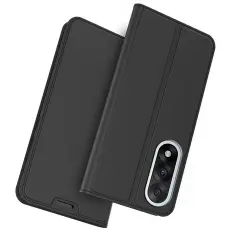  OnePlus Nord 5 5G Fodral Flip L&auml;der Svart