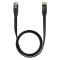 BASEUS Baseus 1.5m Cat6 Platt RJ45 Nätverkskabel Svart