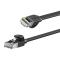BASEUS Baseus 1.5m Cat6 Platt RJ45 Nätverkskabel Svart