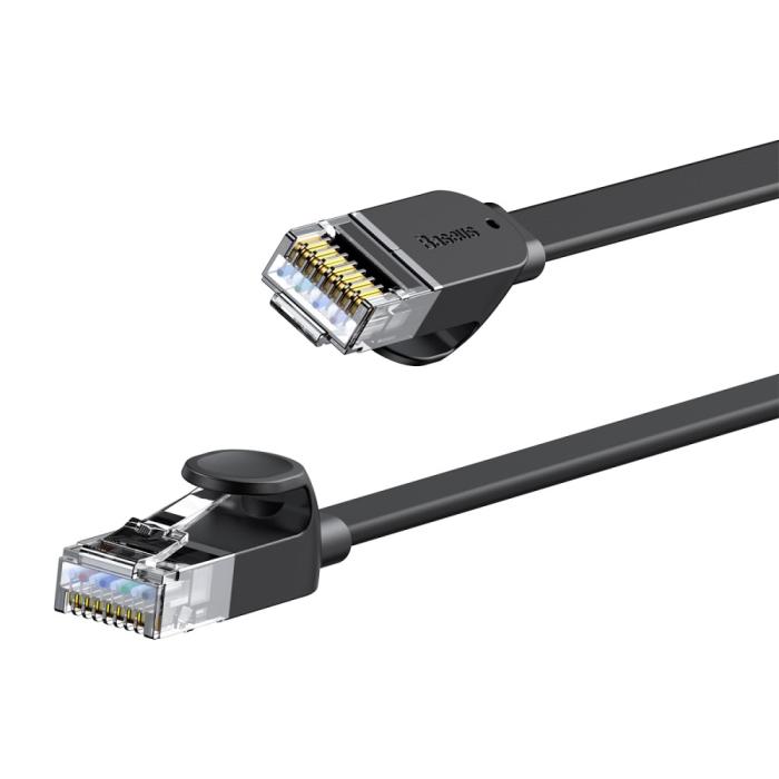 Bild 2, BASEUS Baseus 1.5m Cat6 Platt RJ45 Nätverkskabel Svart