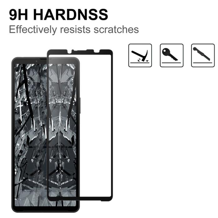 Bild 3,  Sony Xperia 10 VII Skärmskydd Heltäckande Härdat Glas