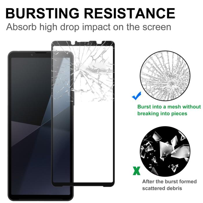 Bild 4,  Sony Xperia 10 VII Skärmskydd Heltäckande Härdat Glas