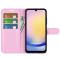  Samsung Galaxy A16 / A26 5G Fodral Litchi Läder Textur Ljus Rosa