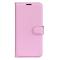  Samsung Galaxy A16 / A26 5G Fodral Litchi Läder Textur Ljus Rosa