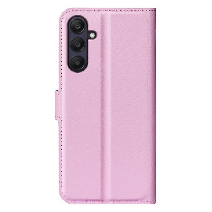 Bild 6,  Samsung Galaxy A16 / A26 5G Fodral Litchi Läder Textur Ljus Rosa