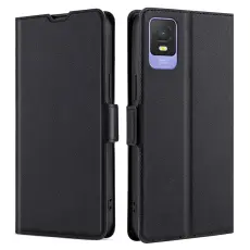  TCL 403 (2023) Fodral Slim L&auml;der Svart