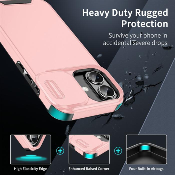 Bild 2,  iPhone 17 Skal Hybrid Armor CamCover Rosa