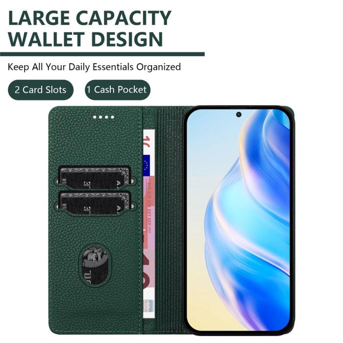 Bild 6,  Google Pixel 10/10 Pro / 9/9 Pro Fodral RFID Litchi Läder