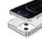  iPhone 15 Plus Skal Hybrid Glitter Vit