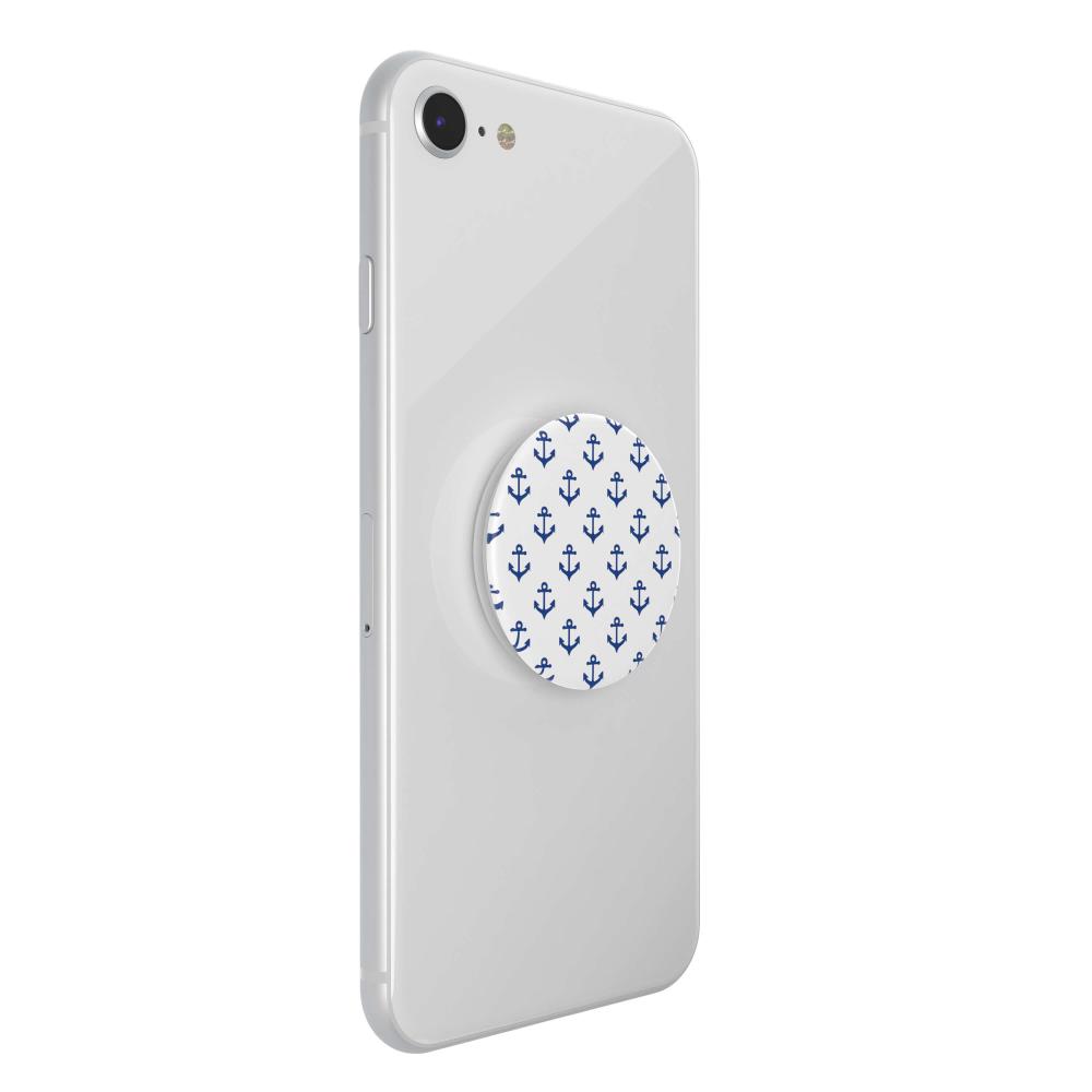 PopSockets PopSockets Avtagbart Grip med Ställfunktion Anchors Away White