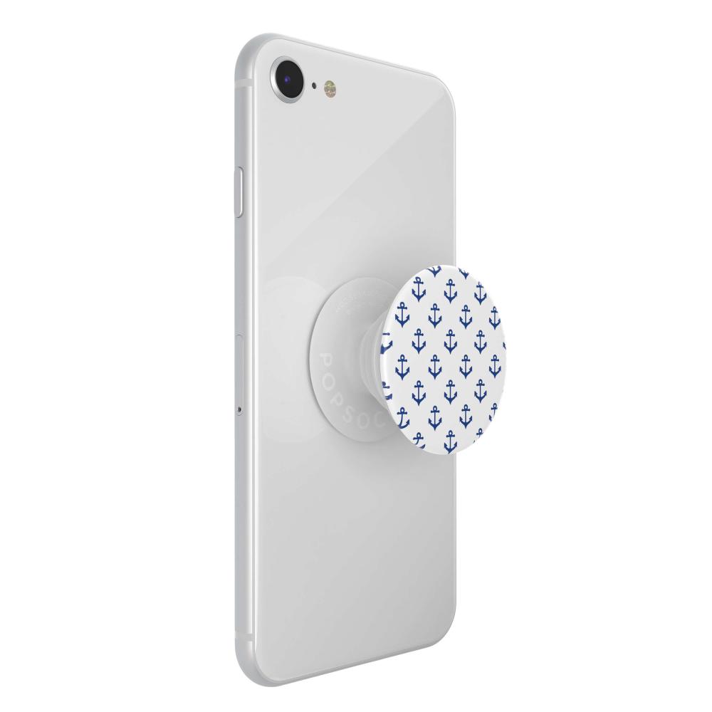 PopSockets PopSockets Avtagbart Grip med Ställfunktion Anchors Away White