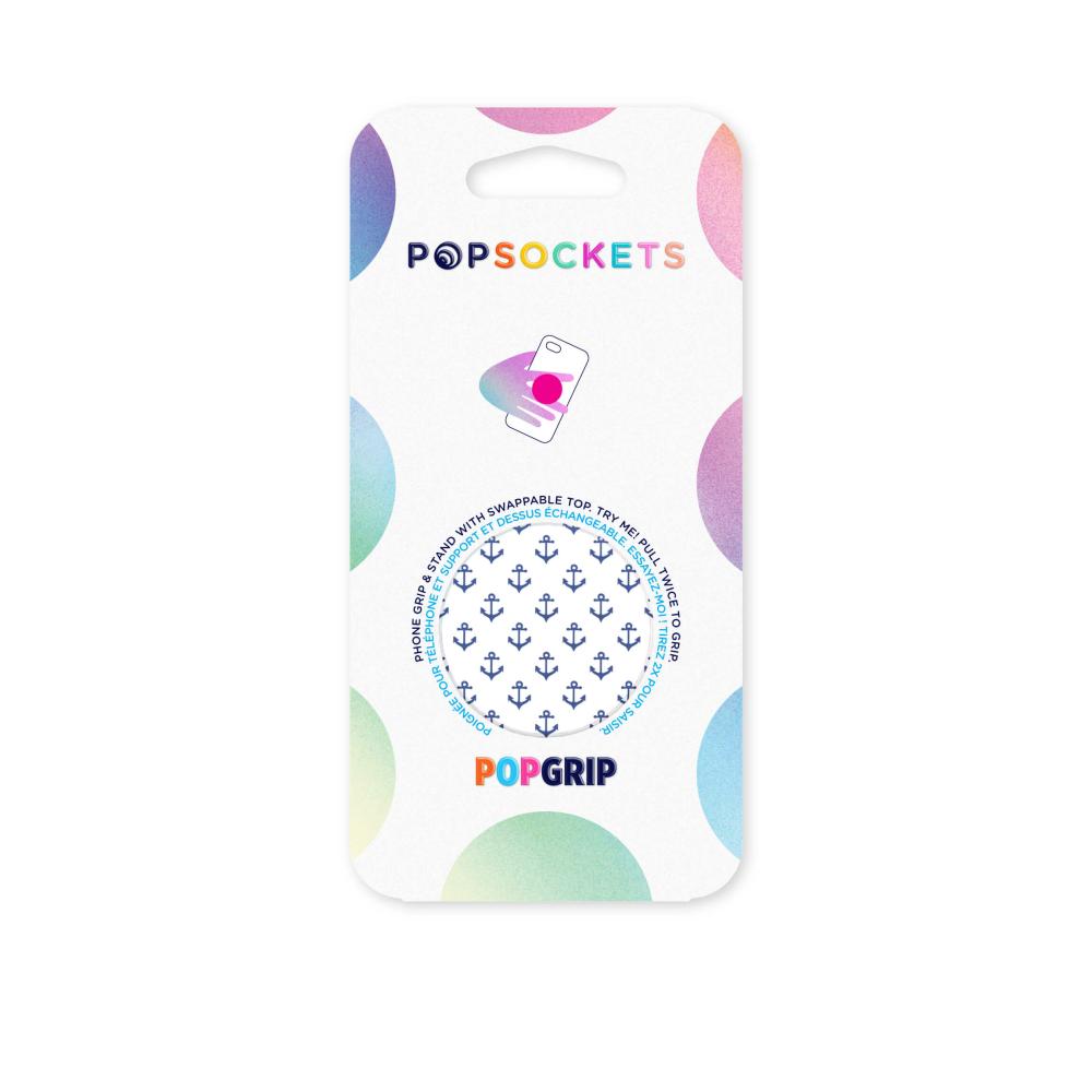 PopSockets PopSockets Avtagbart Grip med Ställfunktion Anchors Away White