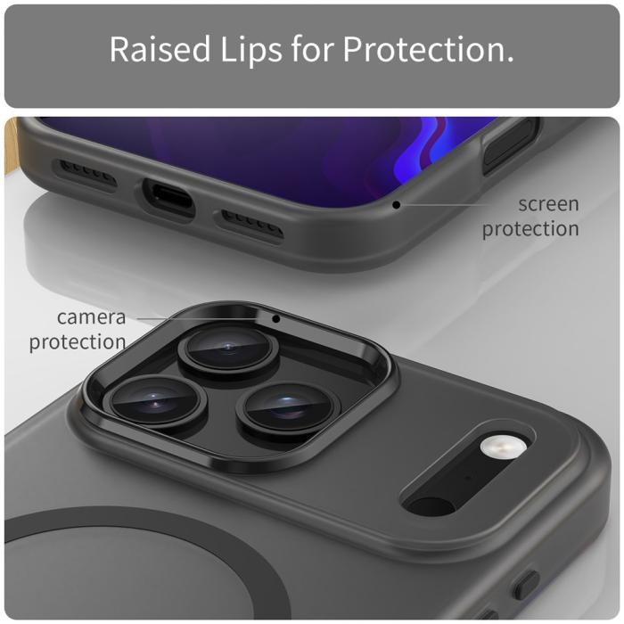 Bild 6,  iPhone 17 Pro Max Skal MagSafe Hybrid Svart