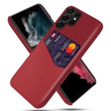 KSQ KSQ Samsung Galaxy S23 Ultra Skal Med Kortfack R&ouml;d