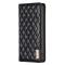 BINFEN BINFEN iPhone 15 Pro Fodral Diamond Flip Läder Svart