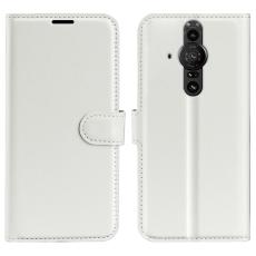  Sony Xperia Pro-I Fodral Litchi Textur Vit
