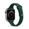  Silikon Armband Apple Watch 42/44/45/46/49 mm Mörk Grön