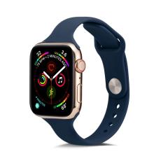  Silikon Armband Apple Watch 42/44/45/46/49 mm M&ouml;rk Bl&aring;