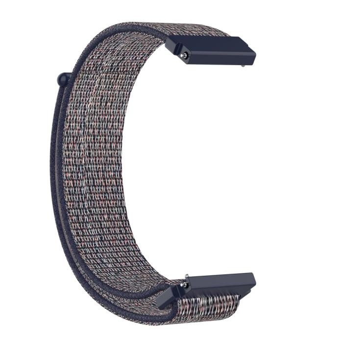 Bild 3,  Nylon Armband Med Kardborreband Fäste - Blå (22mm)