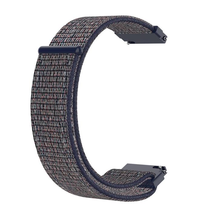 Bild 4,  Nylon Armband Med Kardborreband Fäste - Blå (22mm)