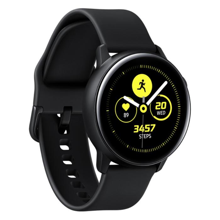 Bild 4,  Klassiskt Silikon Armband Smartwatch - Svart (20mm)