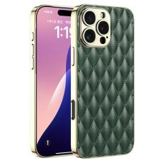 GKK GKK iPhone 16 Pro Max Skal Diamond Hybrid L&auml;der M&ouml;rk Gr&ouml;n