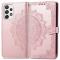  Samsung Galaxy A53 5G Fodral Mandala Läder Roséguld