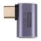  USB-C Hane - USB-C Hona Adapter Elbow USB 4.0 Aluminium Blå